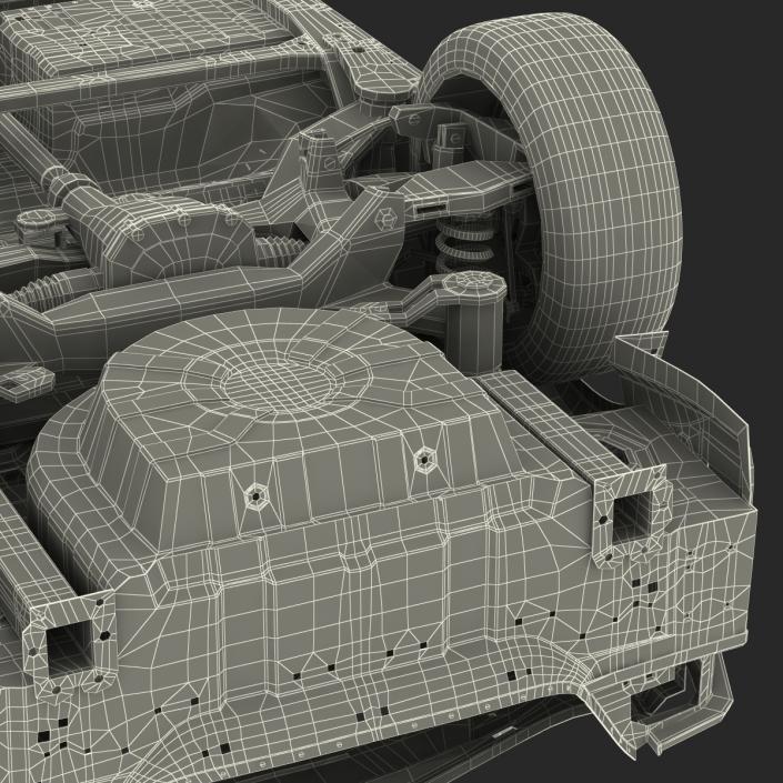 Car Frame with Chassis 3D