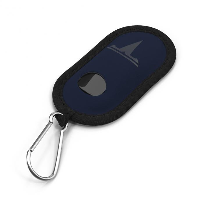 3D Tesla Key Fob Inside Blue Cover