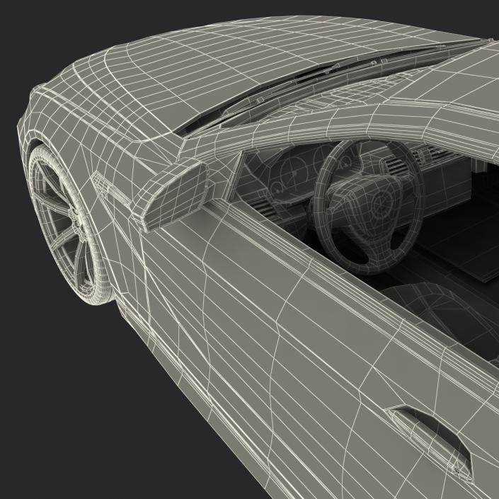 Generic Sedan Simple Interior 3D model