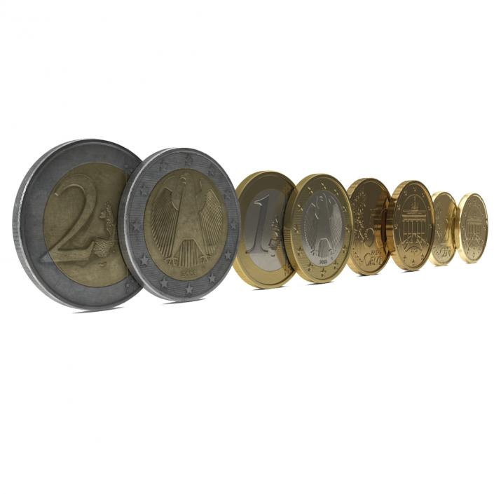 3D model German Euro Coins 3D Models Collection 2