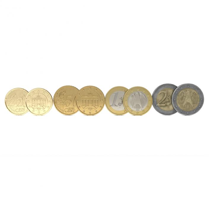 3D model German Euro Coins 3D Models Collection 2