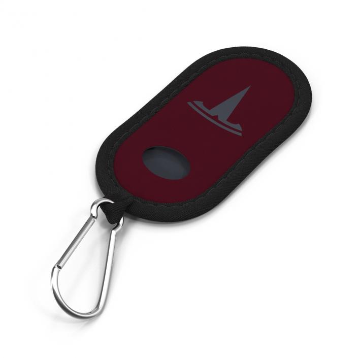 3D model Tesla S Key Fob Red Cover