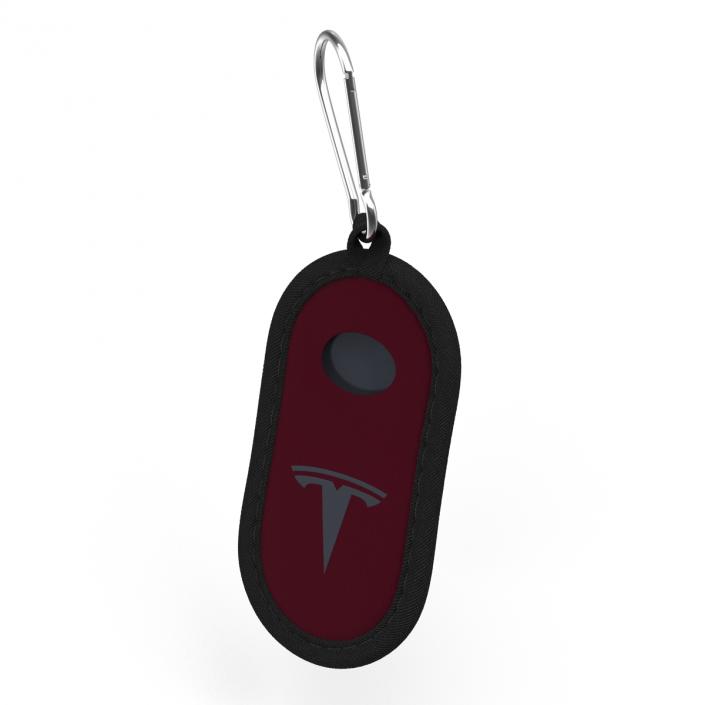 3D model Tesla S Key Fob Red Cover