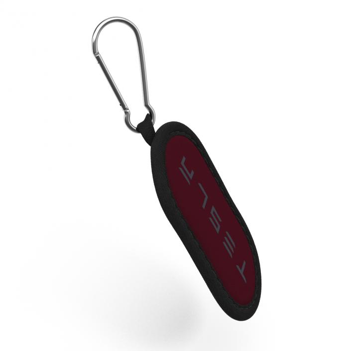 3D model Tesla S Key Fob Red Cover