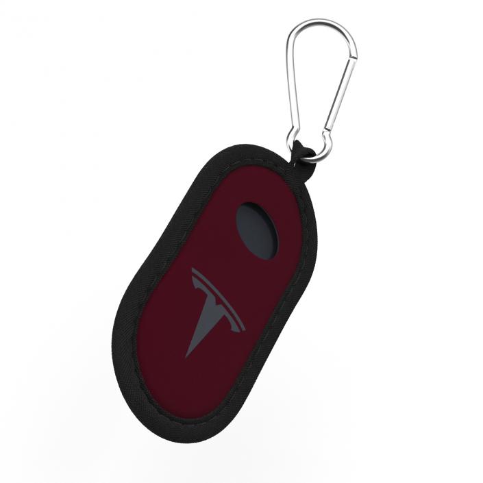 3D model Tesla S Key Fob Red Cover