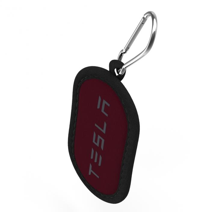 3D model Tesla S Key Fob Red Cover