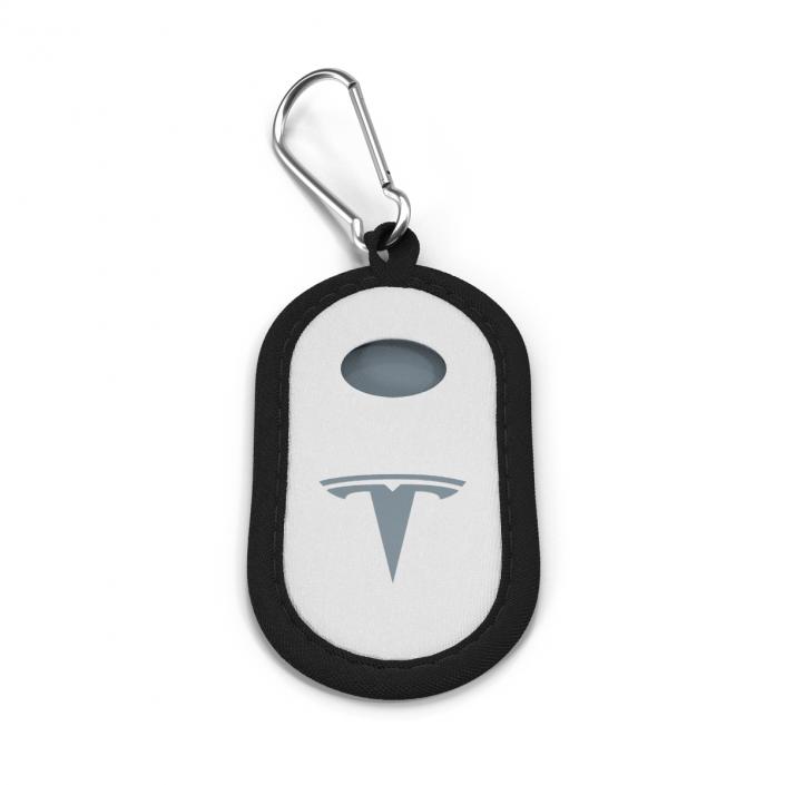 Tesla S Key Fob White Cover 3D