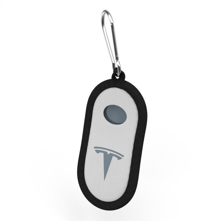 Tesla S Key Fob White Cover 3D