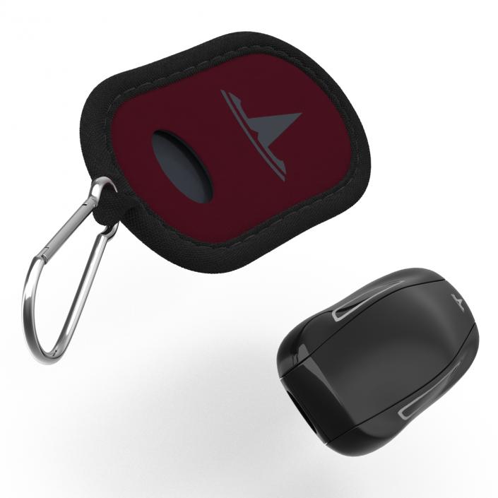 Tesla S Key Fob And Red Cover 3D model