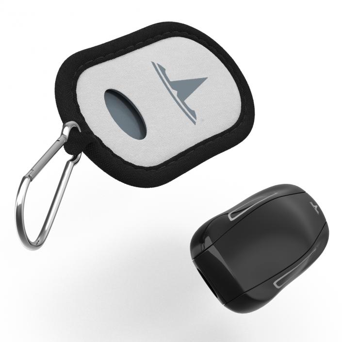 3D Tesla S Key Fob And White Cover