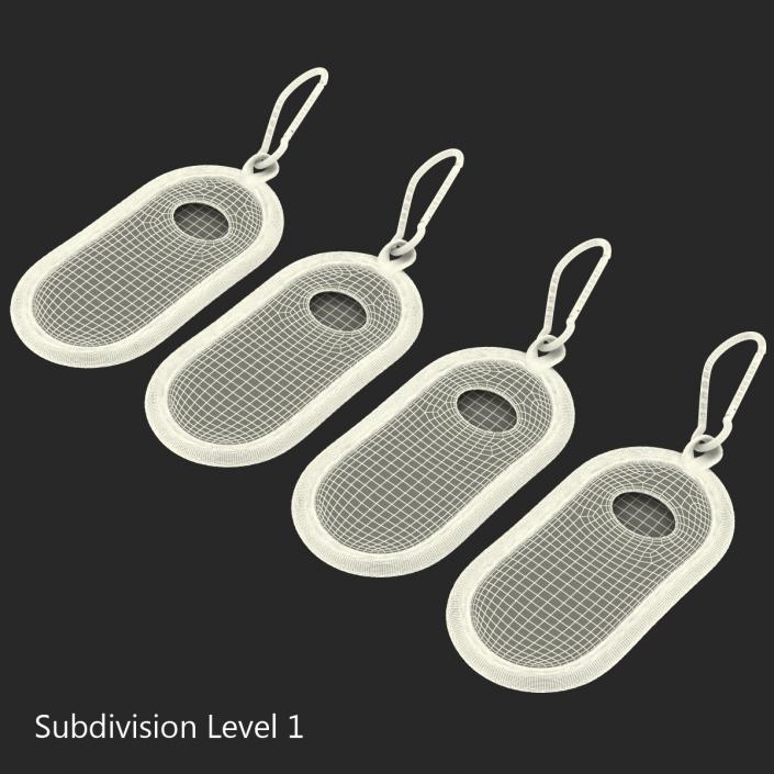 3D Tesla S Key Fob Covers Collection model