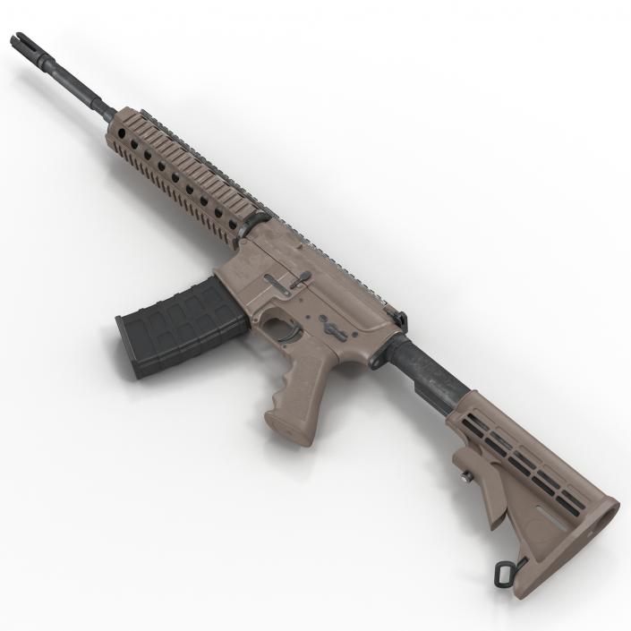 3D model Assault Riffle Generic Sandy 4