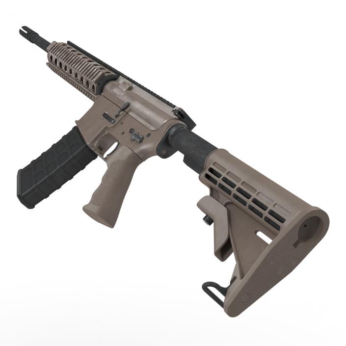 3D model Assault Riffle Generic Sandy 4