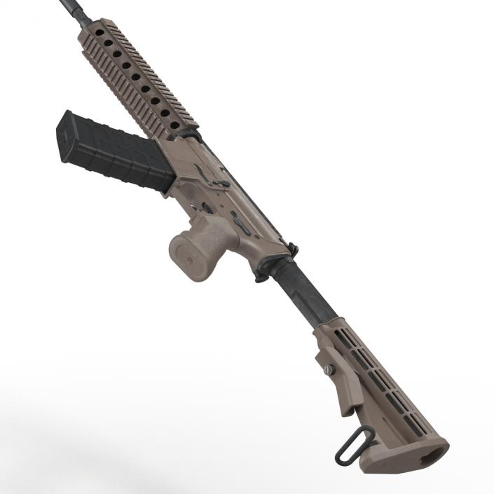 3D model Assault Riffle Generic Sandy 4