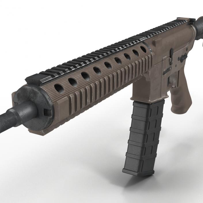 3D model Assault Riffle Generic Sandy 4