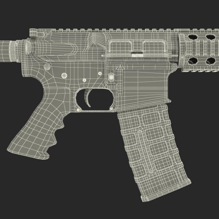 3D model Assault Riffle Generic Sandy 4