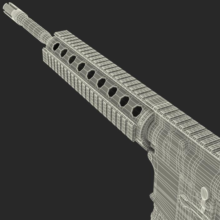 3D model Assault Riffle Generic Sandy 4