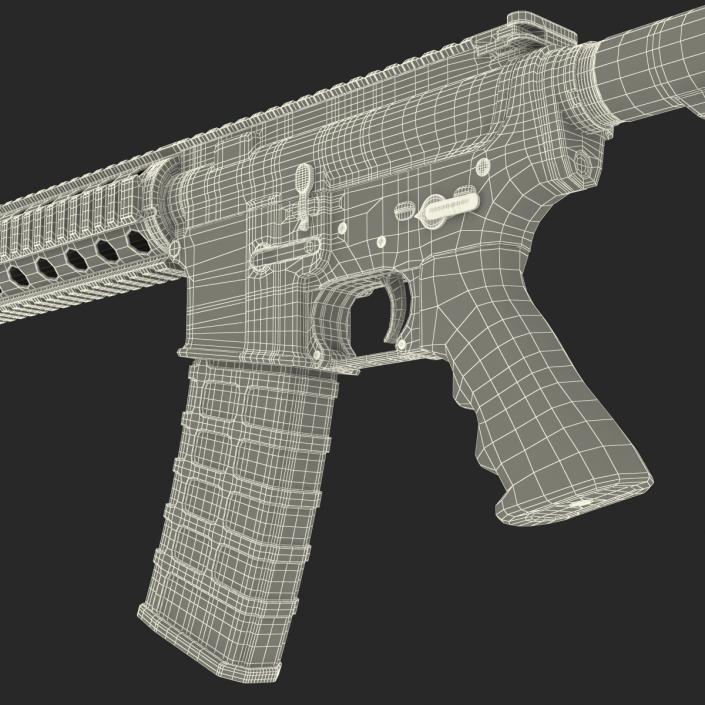 3D model Assault Riffle Generic Sandy 4