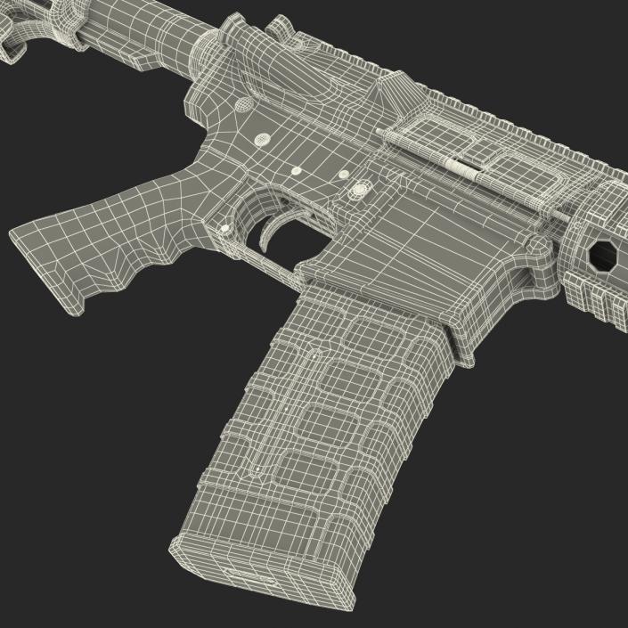 3D model Assault Riffle Generic Sandy 4