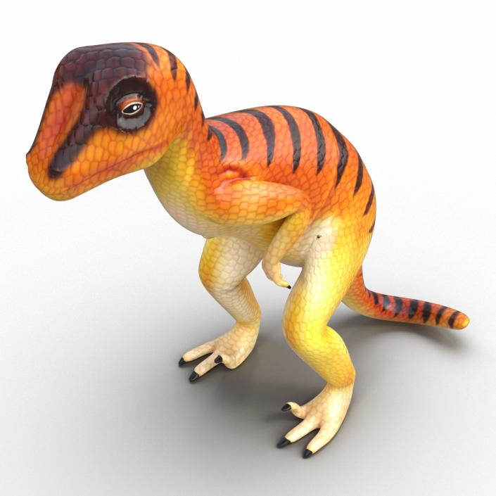 3D model Dinosaur Toy Velociraptor