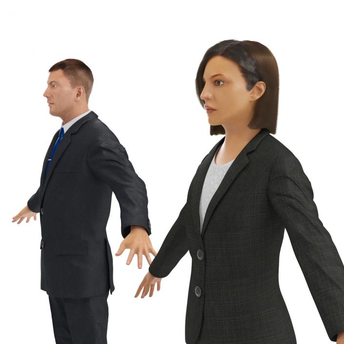 3D model Rigged Business People Collection 3