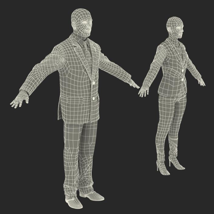 3D model Rigged Business People Collection 3