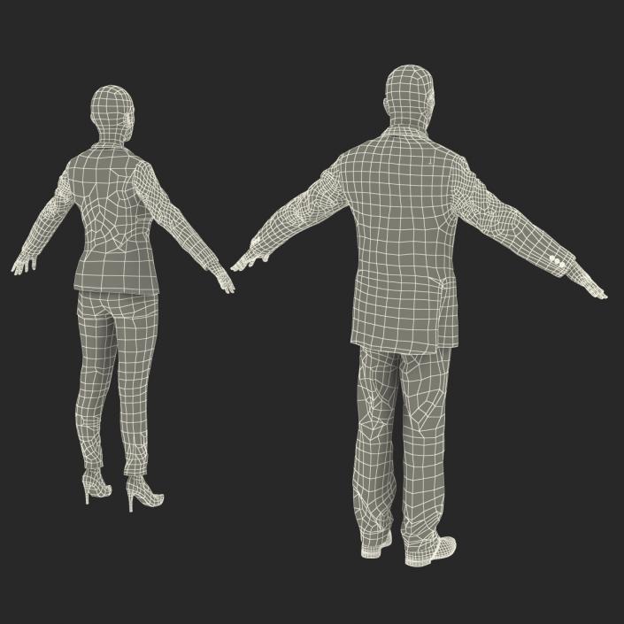 3D model Rigged Business People Collection 3