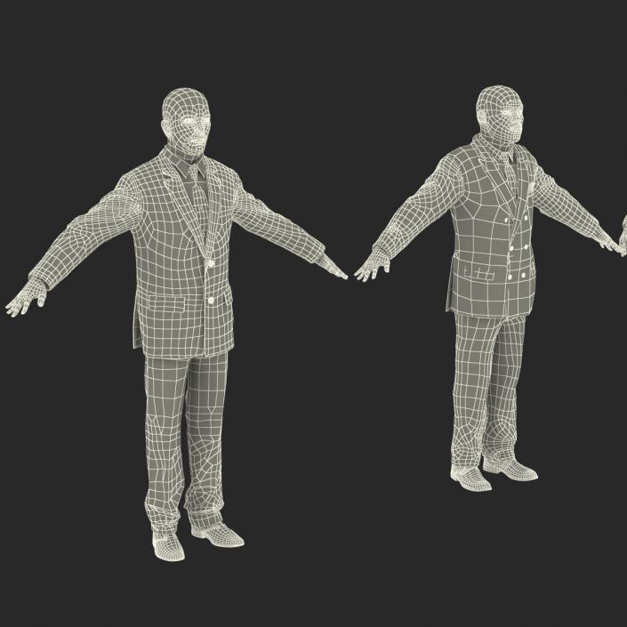 3D model Rigged Businessmans Collection