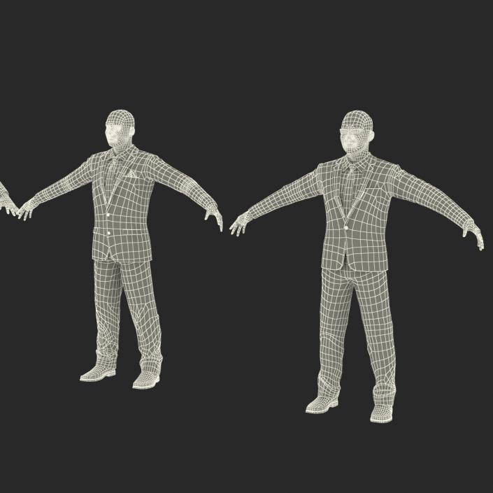 3D model Rigged Businessmans Collection