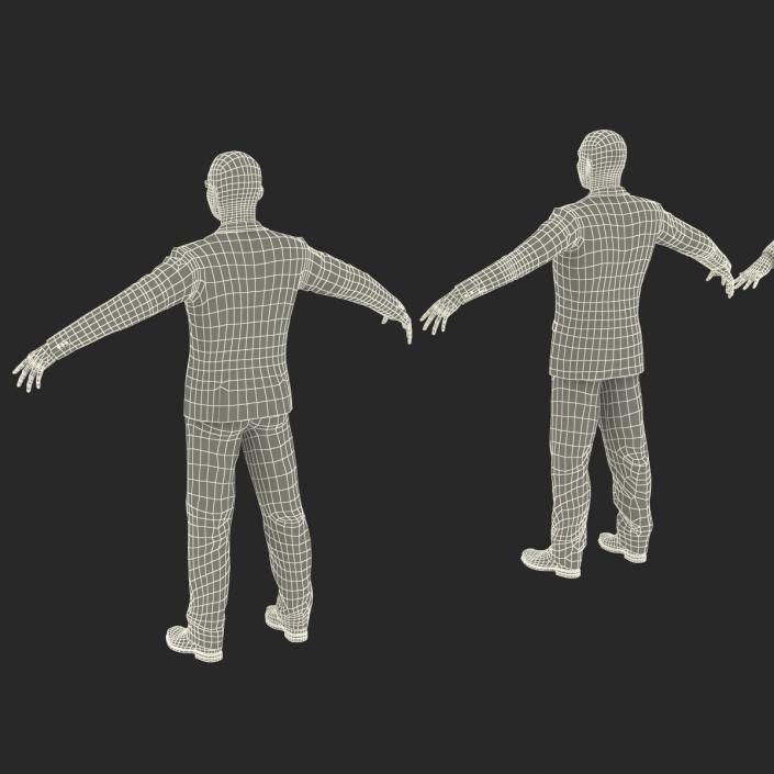 3D model Rigged Businessmans Collection