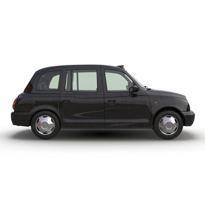 3D London Cab TX1 Rigged