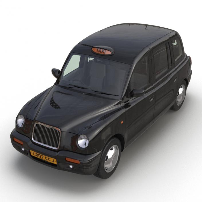 3D London Cab TX1 Rigged