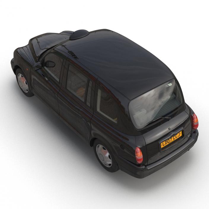 3D London Cab TX1 Rigged