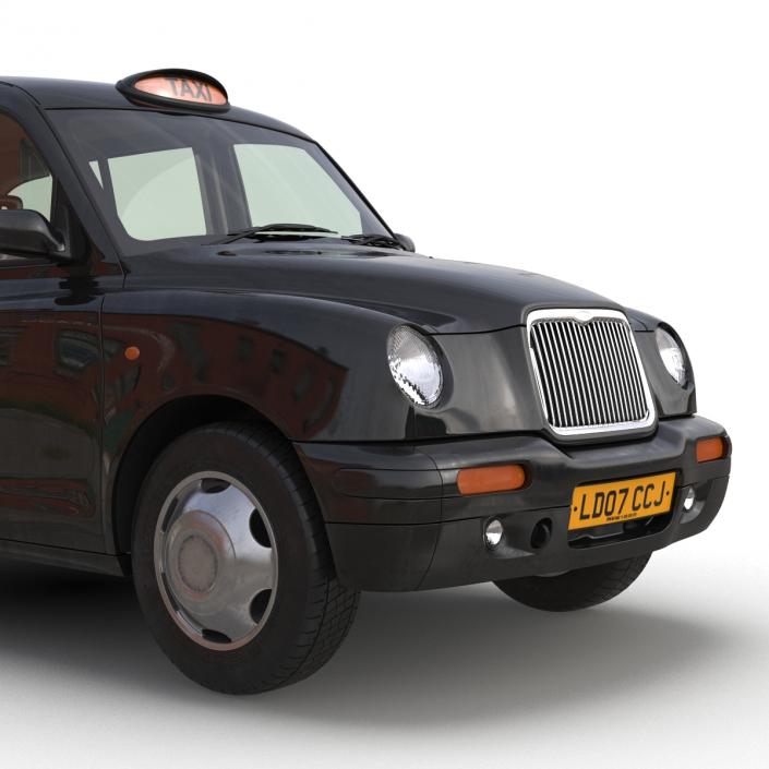 3D London Cab TX1 Rigged