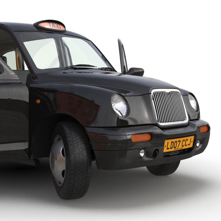 3D London Cab TX1 Rigged