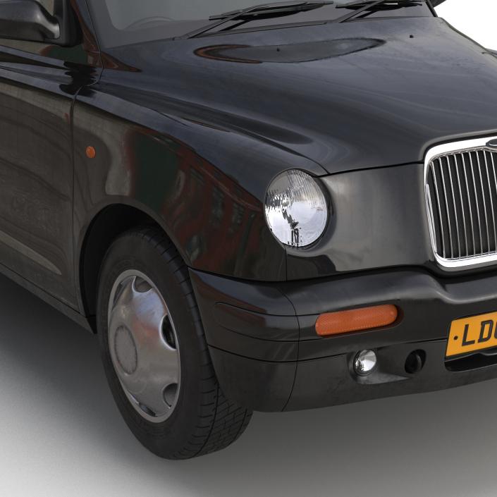 3D London Cab TX1 Rigged