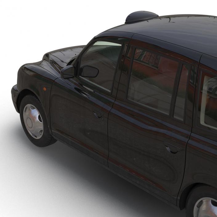 3D London Cab TX1 Rigged