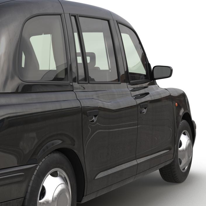 3D London Cab TX1 Rigged