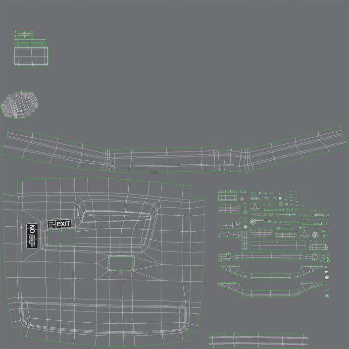 3D London Cab TX1 Rigged