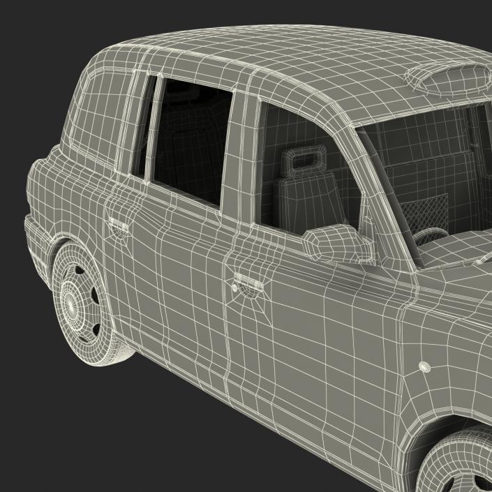 3D London Cab TX1 Rigged