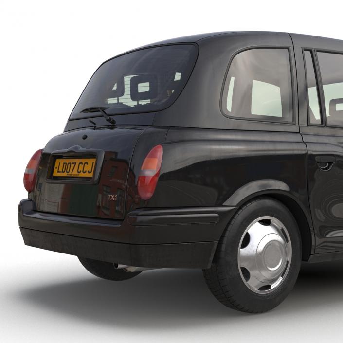 London Cab TX1 3D model