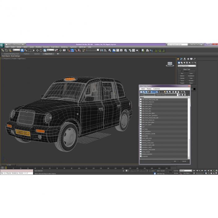 London Cab TX1 3D model