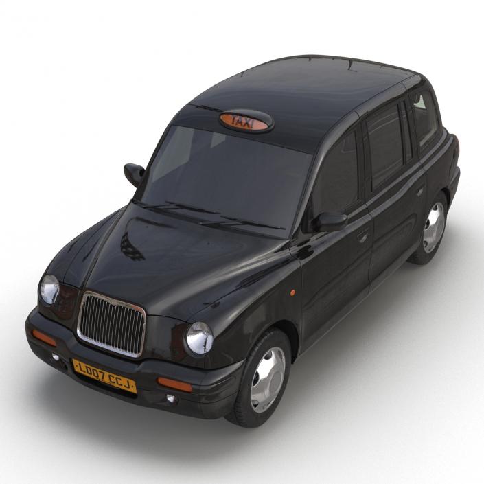 3D model London Cab TX1 Simple Interior