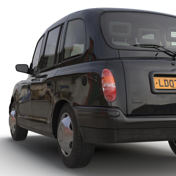 3D model London Cab TX1 Simple Interior