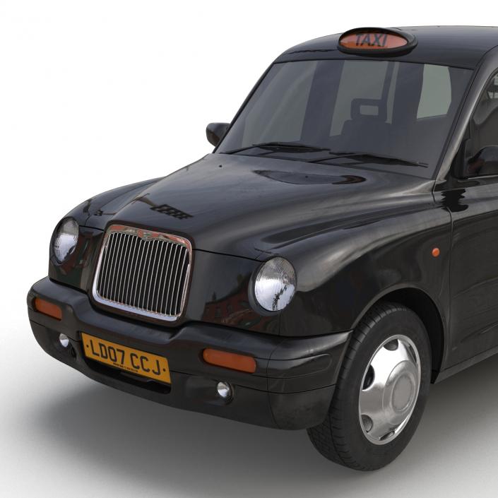 3D model London Cab TX1 Simple Interior