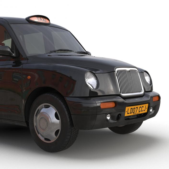 3D model London Cab TX1 Simple Interior