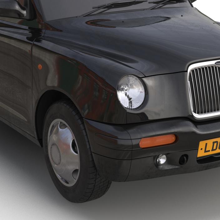 3D model London Cab TX1 Simple Interior