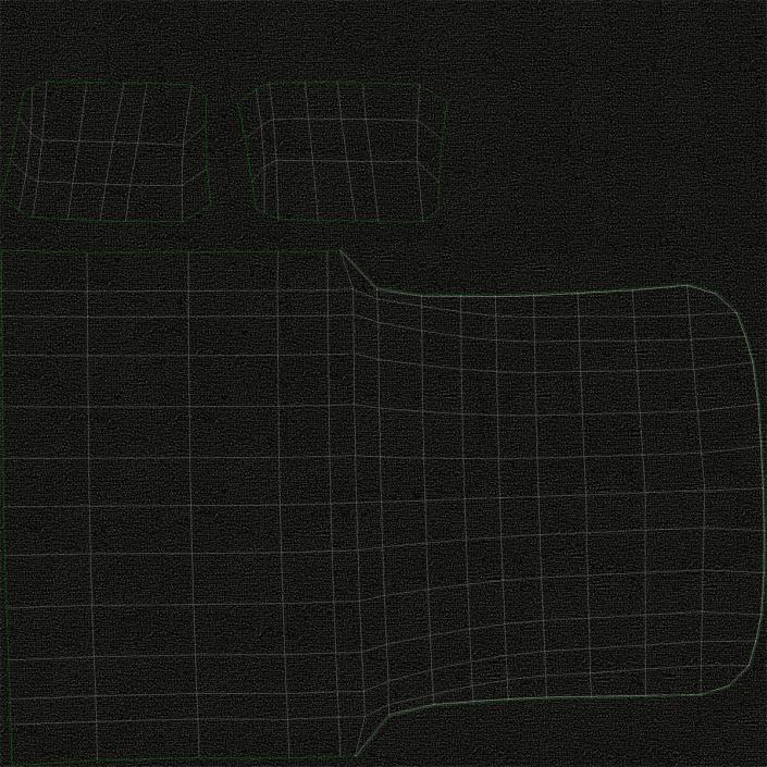 3D model London Cab TX1 Simple Interior