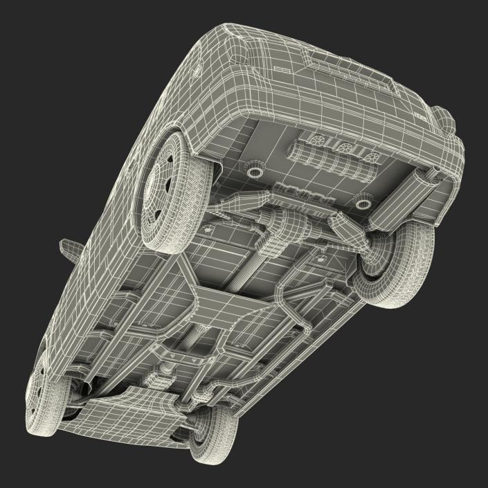 3D model London Cab TX1 Simple Interior