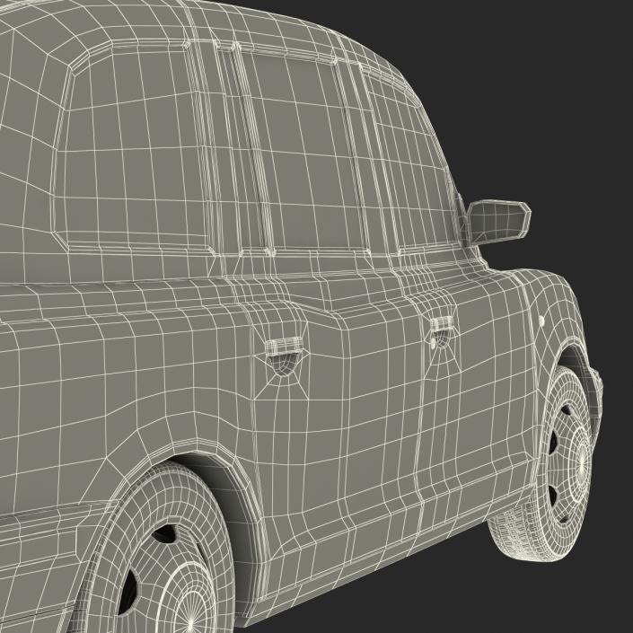 3D model London Cab TX1 Simple Interior